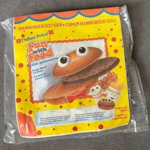 1988 McDonalds Hamburger Happy Meal Guy Fisher-Price Fun with Food McDonald’s